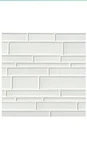 10 Pc Msi Ice Interlocking 12X12X8MM Glass Mesh Mounted Mosaic Tile New. Price: $179.99.