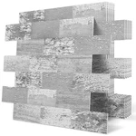 Dewoo Kitchen Peel And Stick Backsplash Wall Tile 13.5" X 11.4, Retro Wood New. Price: $44.99.
