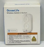 Goveelife Smart Mini Double Button Switch Wireless Control Battery Powered H5126 New. Price: $24.00.