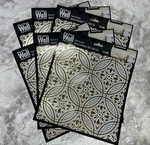 6X Pastel Painted Gold Tile Main Wall Creations Peel & Stick Removable Decal New. Price: $8.49.