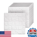 Umedol 40X 3D 11.8"X11.8" White Brick Peel & Stick Faux Foam Wall Panels New. Price: $83.42.