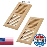 2 Pcs Pack Hardwood White Oak Floor Register, Drop Vent Cover, 4X10 Inch, No New. Price: $40.32.