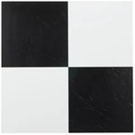 Sterling Self Adhesive 12-INCH Vinyl Floor Tiles, 20 Black/white New. Price: $36.99.