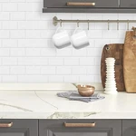 D Cor Wow Peel & Stick Backsplash For Kitchen Bathroom, (8) 12X12-INCH New. Price: $17.48.