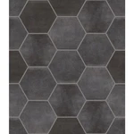 Shaw 493TS Halftone - 9" 11" Hexagon Floor And Wall Tile Black Storm New. Price: $73.00.