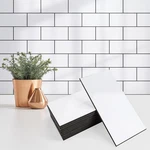 Stylovue 100 Pieces Peel And Stick Backsplash For Kitchen, 3" X 6" Pvc Subway... New. Price: $53.74.