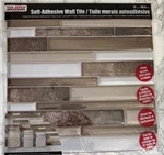 10 Packs Plastic Wall Tile Peel & Stick Brown White Tool Bench Mosaic 12"X12" New. Price: $15.98.