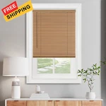 Cordless Light Filtering Mini Blind - Inch Width, 24"W X 72"H, Woodtone New. Price: $41.10.