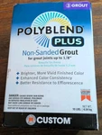 Custom Building Products Polyblend Plus Non Sanded Grout, Brown Velvet - 10 Lb. New. Price: $29.95.