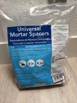 New Seves Universal Mortar Spacers For Glass Block Installation - Bag Of 24. Price: $26.57.