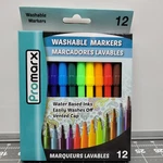 Promarx Washable Markers 12 Pack Water Based Inks Rainbow Color New. Price: $5.95.