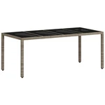 Garden Dining Table With Tempered Glass Top - Loads Of Colors Choose From Vid New. Price: $221.99.