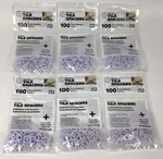New Packs Of 100 Tavy 5404 Basix 1/8" 3MM Tile Cross Spacers 600 Total. Price: $12.74.