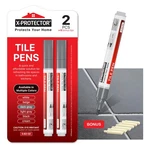 X-protector Water Based Grout Marker 2 Pcs With 8 Tips, Dark Gray New. Price: $14.52.