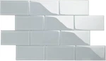 Giorbello Glass Subway Backsplash Tile, 3 6, True Gray, 1 Box- 44 Pieces Open. Price: $31.10.