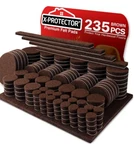 235 Pcs Felt Furniture Pads Brown & Black X-protector! Huge Quantity Of New. Price: $21.99.