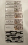 Inhome Packs Of 4 Smoked Glass Peel Backsplash Tile & Stick NH2362 New. Price: $156.45.
