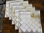 Lot Of 5 In Home Quatrefoil Tile Peel & Stick Backsplash 4-PACK 10X10 New. Price: $59.99.