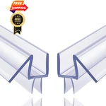 2-PACK Butecare Frameless Shower Door Bottom Seal Sweep -3/8'', Clear New. Price: $38.98.