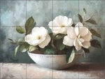 Floral Tile Backsplash Steve Hunziker Art Ceramic Mural OB-SH2484 New. Price: $125.00.