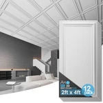 ART3D Pvc Drop Ceiling Tiles, Wall Panels, 2X4 Ft.cover 96 Sq,ft (12-PACK) New. Price: $144.49.