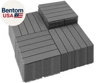 54 Pcs Plastic Interlocking Patio Deck Tiles 12" X Anti-slip Waterproof Ou New. Price: $225.00.