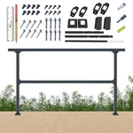 Chr Fence Horizontal Metal Deck Railing 6FT Wide 36IN Tall Black New. Price: $179.99.