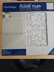 Floorpops Estate Peel Stick Tiles, Gray And White Open. Price: $17.99.
