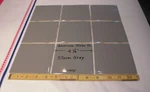 9 Pcs. Dark Storm Gray: Glossy 4-1/4" Ceramic Tiles By American Olean Co. New Open. Price: $22.88.