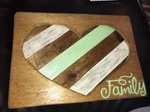 "family" Wood Plank Heart Box Sign Country Home Decor Gift New. Price: $11.90.