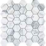 Emser Tile M05WINT1212MHX Marble - 12" Hexagon Wall Winter Frost New. Price: $71.83.