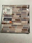 Smart Tiles SM1097-4 Crescendo Terra Vinyl 9.73"X9.36" Peel & Stick (4-PACK) Used. Price: $16.66.