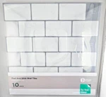 Tac Tiles Peel & Stick Self Adhesive Backsplash In Subway Designs New. Price: $34.95.