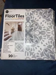 Roommates Amalfi Peel & Stick Floor Tiles Green 12X12 Inches 20 FT4597BX Open. Price: $39.95.