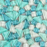 200G Mixed Color Mosaic Tiles Shine Crystal Pieces Stained Glass Bulk New. Price: $15.80.