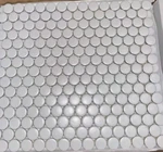 Daltile Penny Round Satin White Wall And Floor Backsplash New. Price: $35.25.