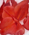 Ceramic Backsplash Tile Mural Modernist Fine Art Kitchen/bathroom - Red Cannas New. Price: $240.00.