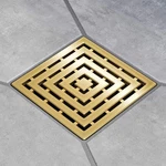 Ebbe America Frames Unique Luxury Drain Cover, Brushed Gold- E4815-BG New. Price: $135.96.