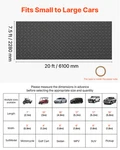 Vevor 7.5X20 Ft Garage Floor Mat, 2.2MM Thick Pvc, Black Diamond Plate New. Price: $147.99.