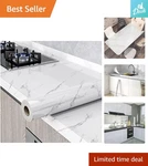 Waterproof Peel And Stick Marble Wallpaper - 15.8'' X 393'' For Stylish Surfaces New. Price: $48.99.