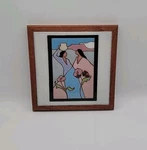 Vtg Arius Santa Fe 8" Mesa Women White Trivet 1988 Used. Price: $19.99.