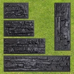 Betonex 5 Pcs Abs 2MM Plastic Molds For Concrete Plaster Wall Stone Cement New. Price: $62.93.