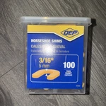 Qep Horseshoe Shims 3/16" 5MMYELLOW Plastic Non Compressive 100 Pack 10322 New. Price: $13.00.