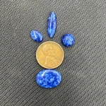 Dark Blue Color Mosaic Tiles Lot Shine Crystal Oval Round 200 Pieces New. Price: $10.00.