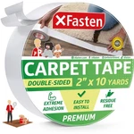 Xfasten Carpet Tape For Hardwood Floors 2-INCH 10-YARDS, 3-INCH Core, White New. Price: $13.35.