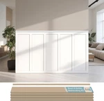 ART3D Premade Board And Batten Paintable Wainscoting Kit Mdf Accent Wall Panel New. Price: $176.25.