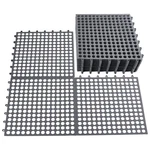 24 Pcs Non Slip Shower Floor Mat Soft Pvc Drainage Interlocking Tiles Gray New. Price: $44.66.