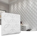 ART3D Pvc Wall Panel Interlocked Circles Matt White Cover (2 Boxes Of 12PK New. Price: $50.00.