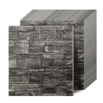 3D Panels Peel And Stick In Black Grey, 40 Pcs Xpe Foam Wallpaper, Fa... New. Price: $105.95.