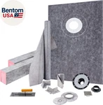 Shower Curb Kit, 38"X60" Watertight Overlay With 4" Abs Offset Bondi New. Price: $267.29.